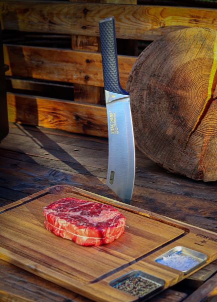 קרש עץ לחיתוך והגשת בשר | Steak Champ
